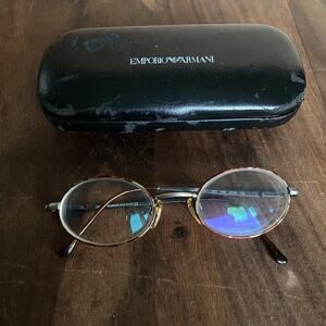 Emporio Armani Tortoise Eyeglasses Glasses FRAMES w/Case - 1008 47-20-135 Italy